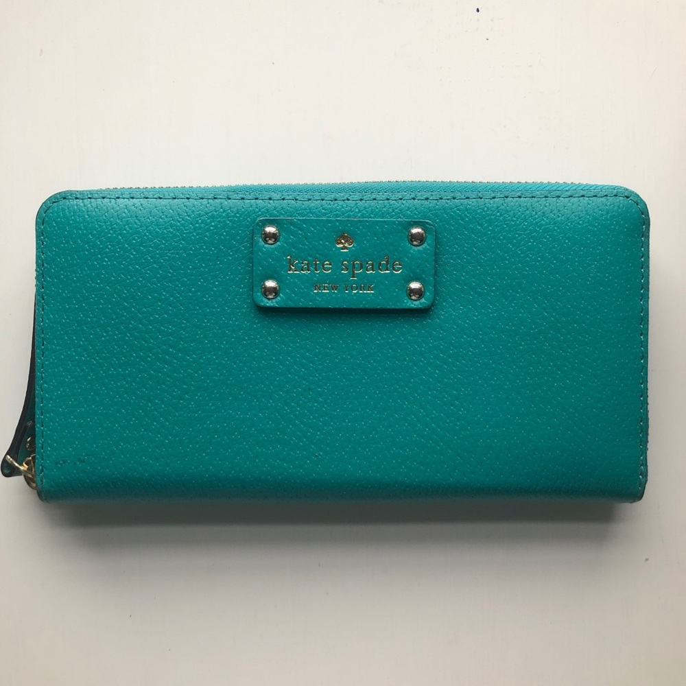 Kate Spade NWOT Teal Large Wallet